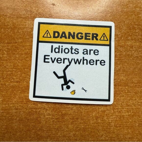 Funny Warning Sticker - Picture 1 of 1